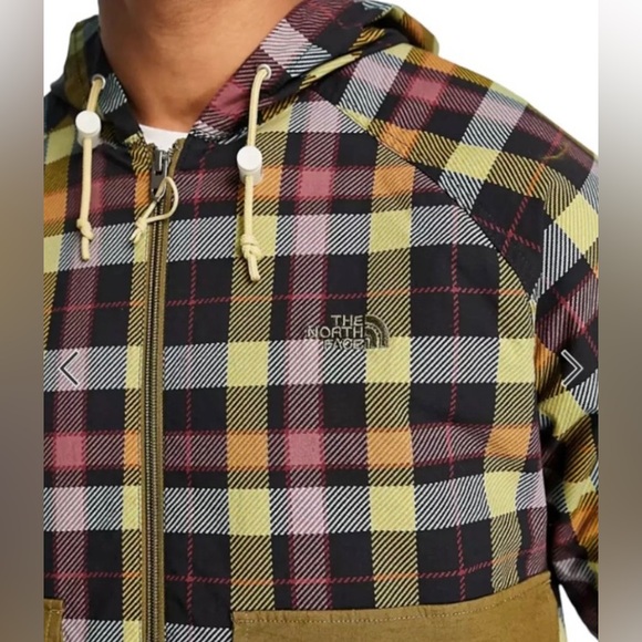 The North Face Ripstop Wind Hooded Jacket Hoodie Plaid Men's Size Small  - NWT - Picture 3 of 13